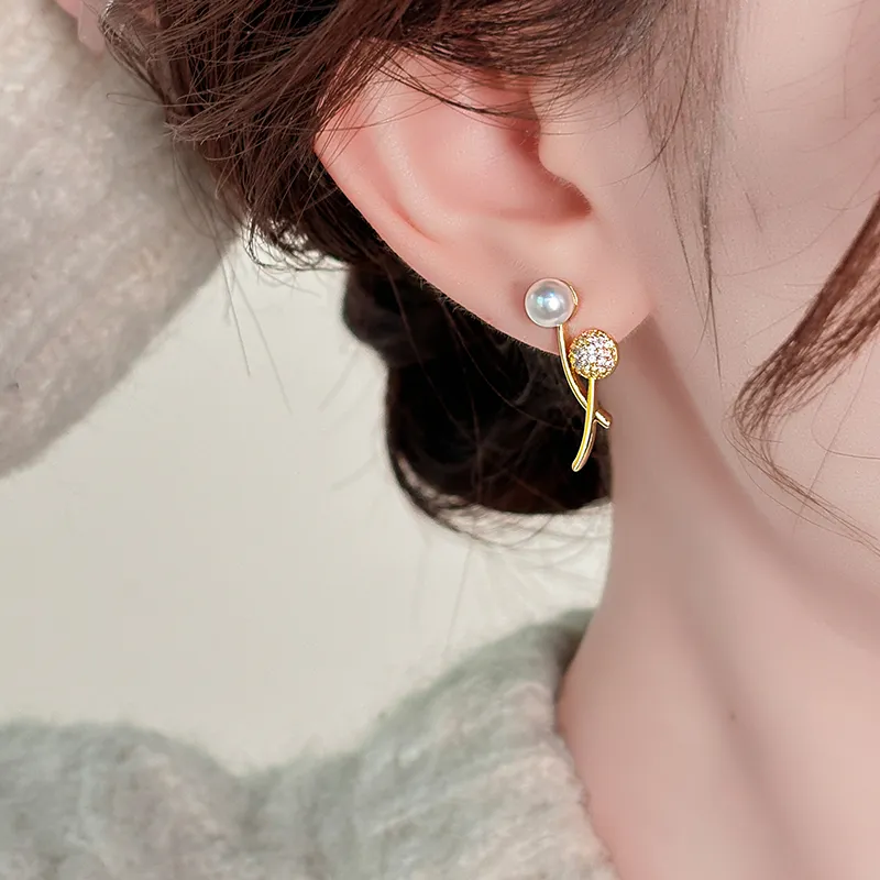 ONEKISS Gold Plated Copper Earrings Women's-7