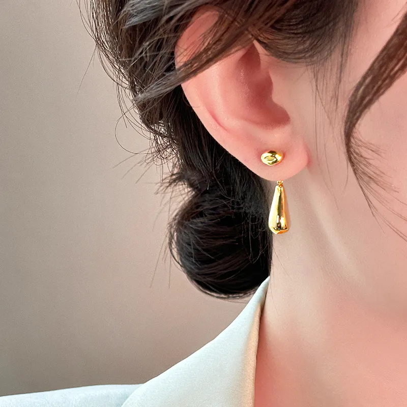 ONEKISS Gold Plated Copper Earrings Women's-3