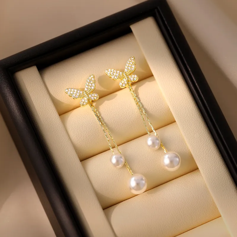 ONEKISS Artificial Zircon Earrings Women's-6