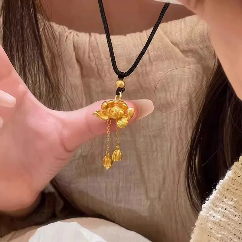 ONEKISS Gold Plated Copper Necklaces Women's-1