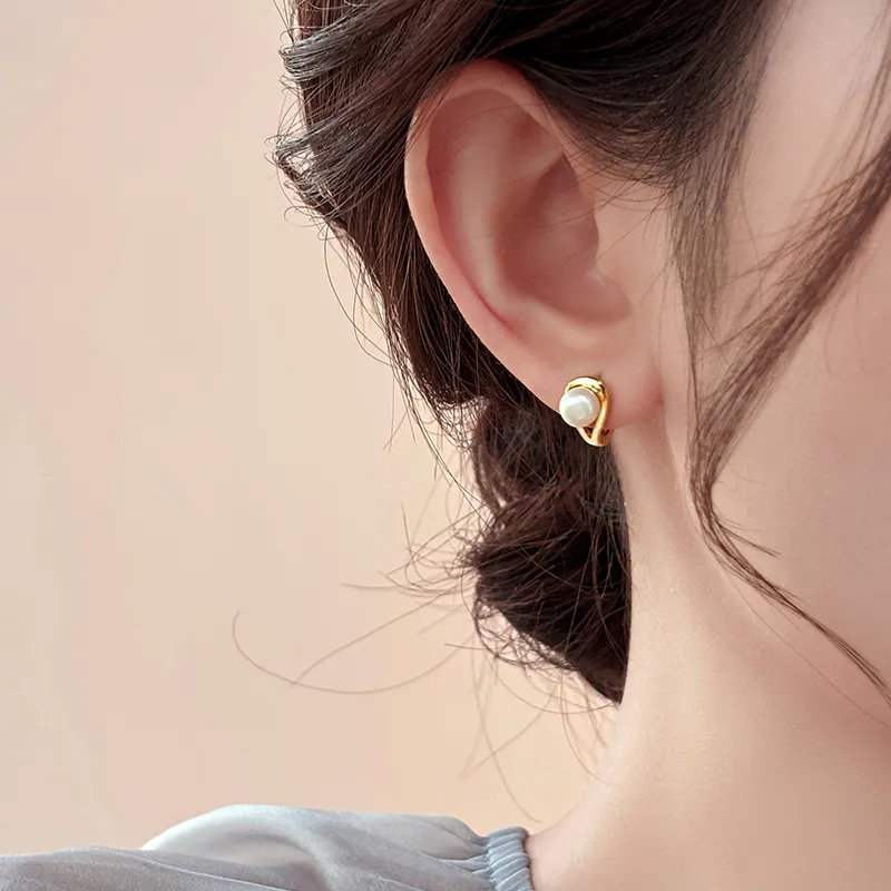 ONEKISS Gold Plated Copper Earrings Women's-5