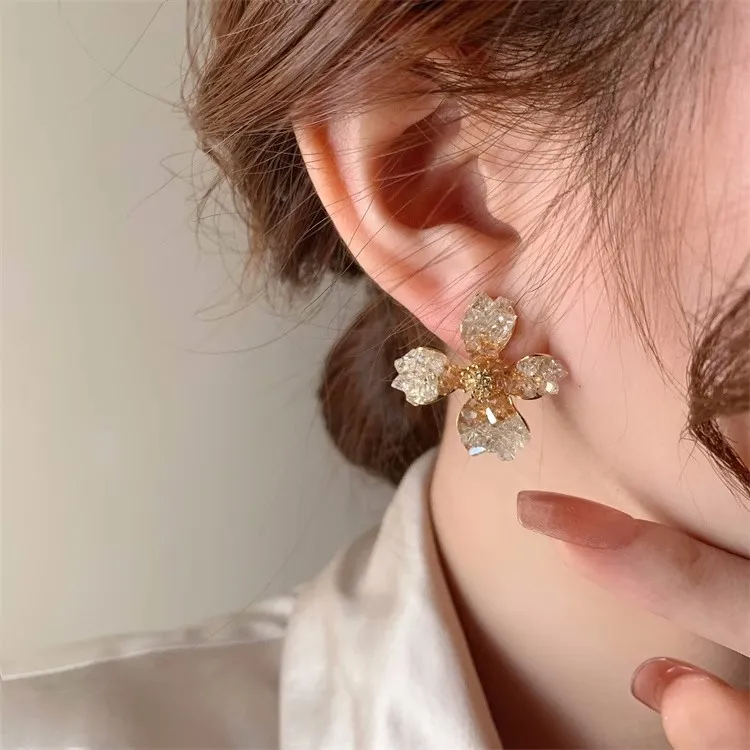 ONEKISS Gold-Plated Copper Earrings Women's-21