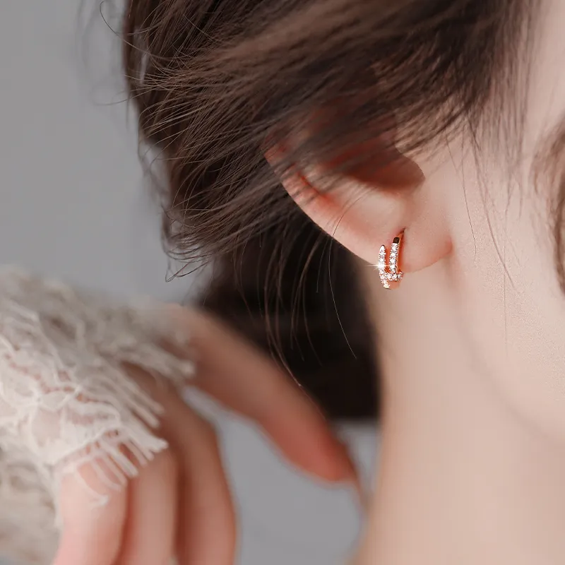 ONEKISS Gold Plated Copper Earrings Women's-7
