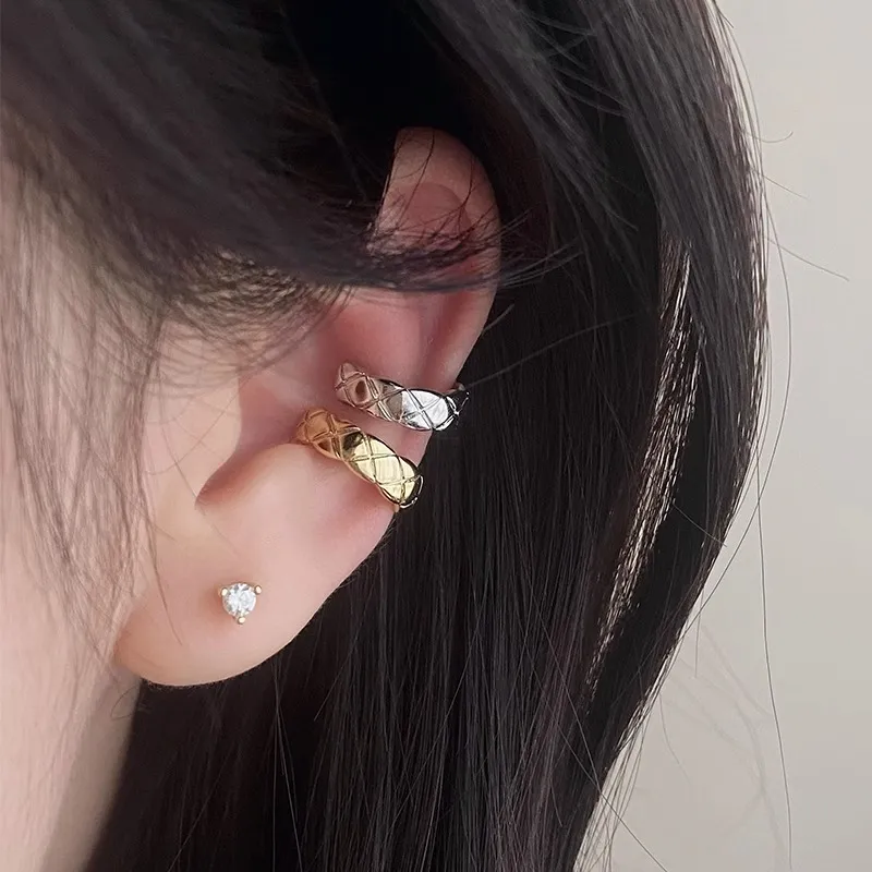 ONEKISS Gold Plated Copper Clip On Earrings Women's-4