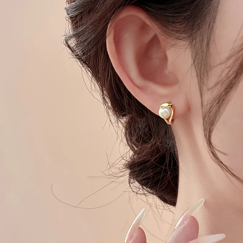 ONEKISS Gold Plated Copper Earrings Women's-3