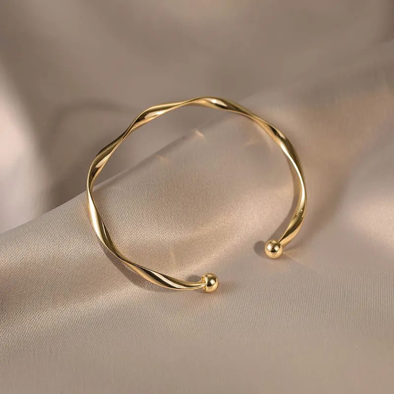 ONEKISS Gold Plated Copper Bangles Women's-1