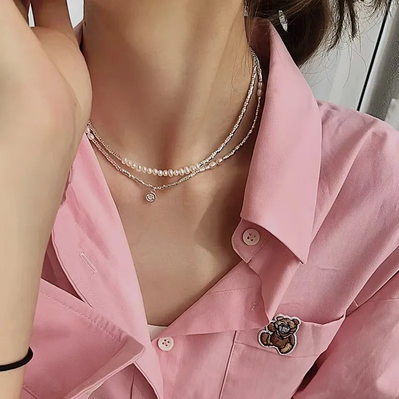 ONEKISS Gold Plated Copper Necklaces Women's-5