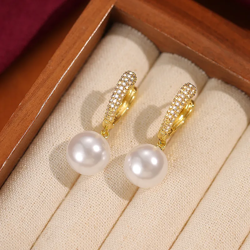 ONEKISS Gold Plated Copper Earrings Women's-2
