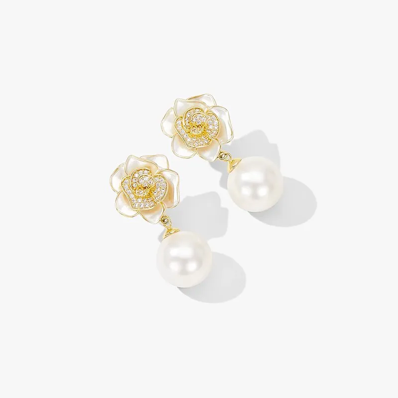 ONEKISS Gold Plated Copper Earrings Women's-10