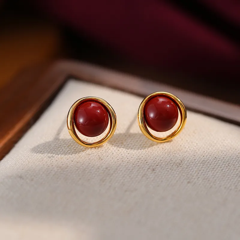 ONEKISS Gold Plated Copper Earrings Women's-2