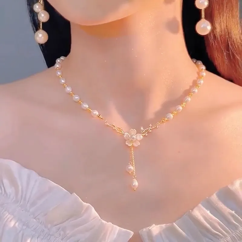 ONEKISS Gold Plated Copper Necklaces Women's-4