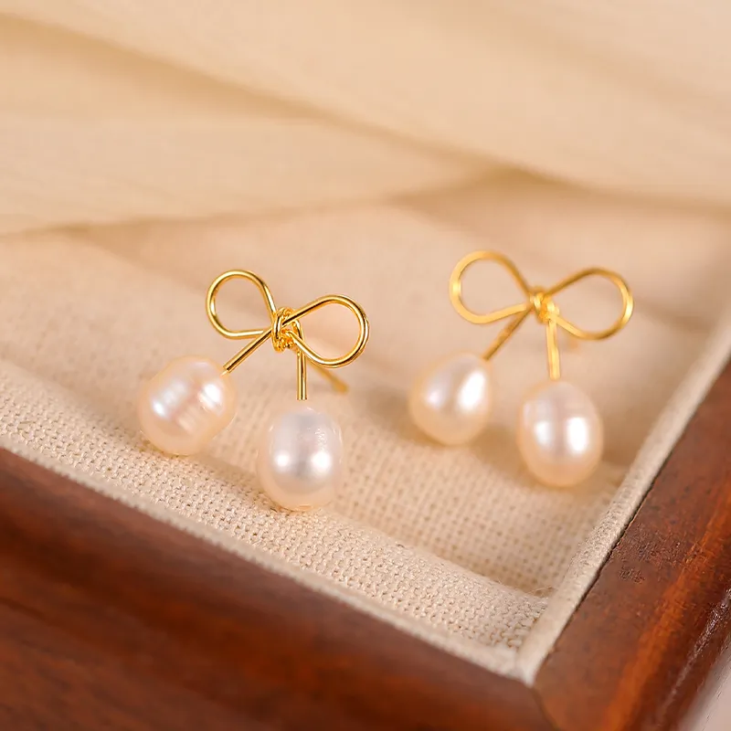 ONEKISS Gold-Plated Copper Earrings Women's-4