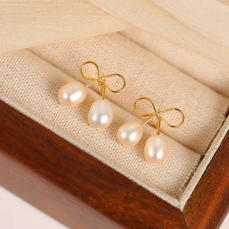 ONEKISS Gold-Plated Copper Earrings Women's-6