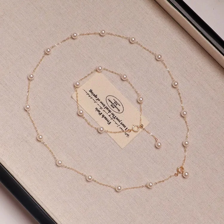 ONEKISS Gold Plated Copper Necklaces Women's-6