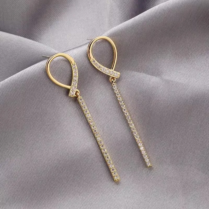 ONEKISS Gold Plated Copper Earrings Women's-3