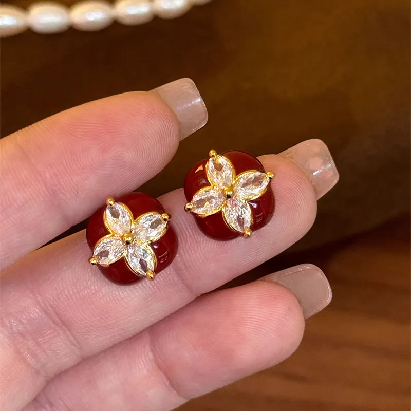 ONEKISS Gold Plated Copper Earrings Women's-1