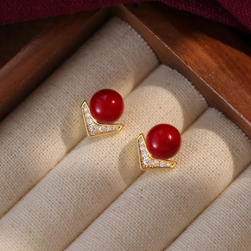 ONEKISS Gold Plated Copper Earrings Women's-2