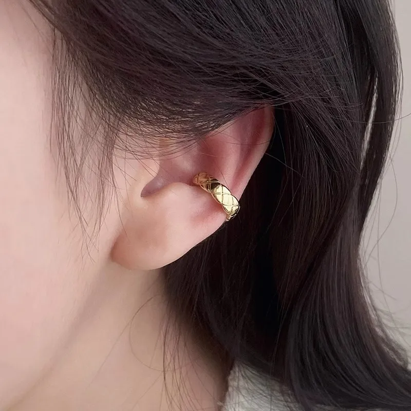 ONEKISS Gold Plated Copper Clip On Earrings Women's-2
