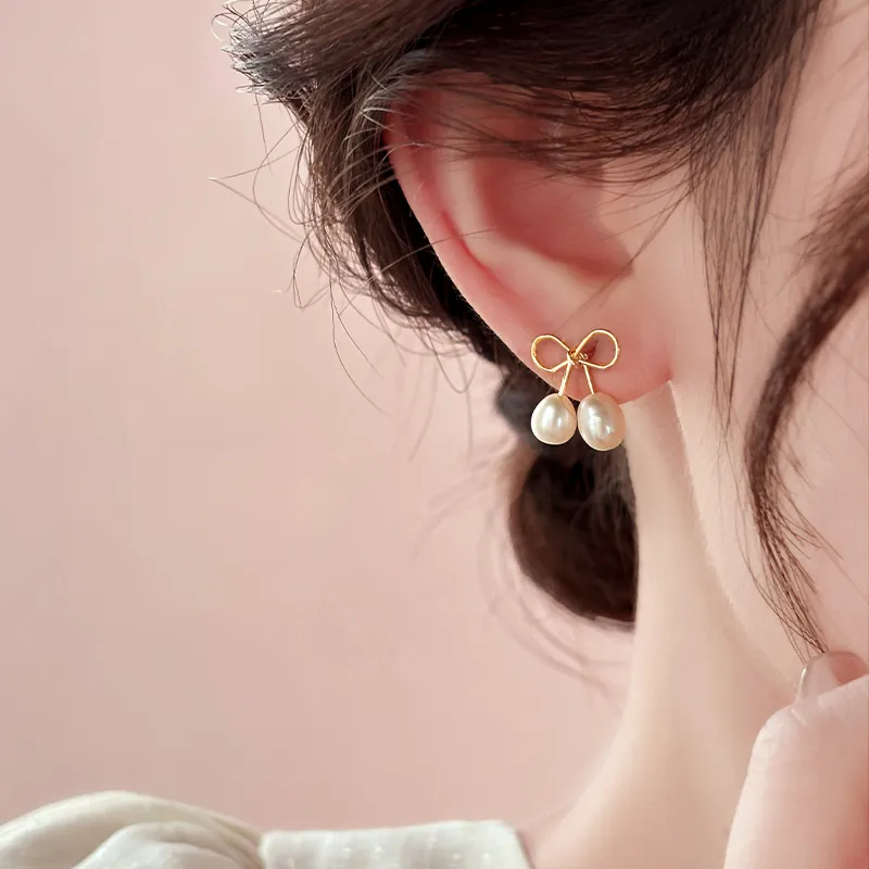 ONEKISS Gold-Plated Copper Earrings Women's-3