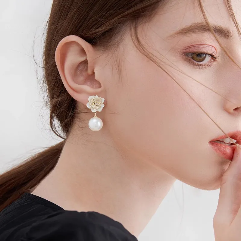 ONEKISS Gold Plated Copper Earrings Women's-11