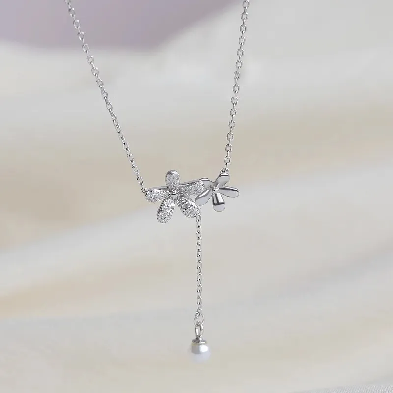 ONEKISS Gold Plated Copper Necklaces Women's Silver-2