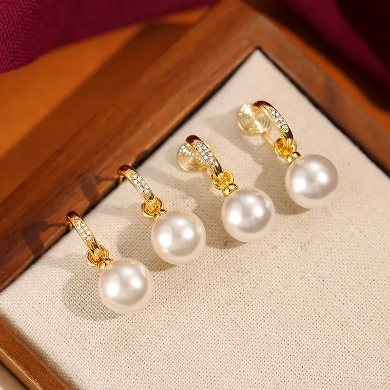 ONEKISS Gold Plated Copper Earrings Women's-4