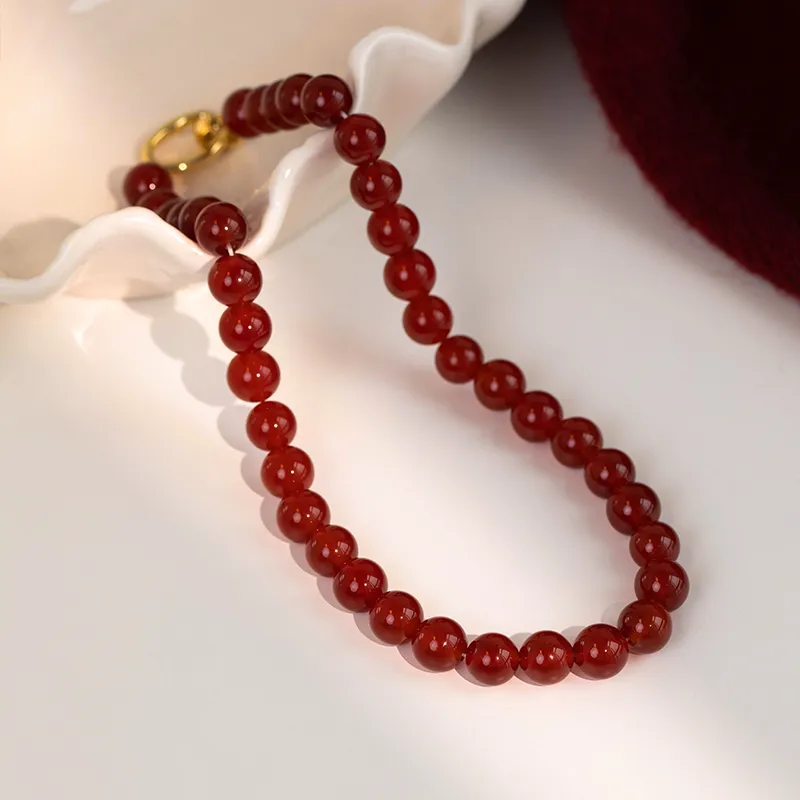 ONEKISS Gold Plated Copper Glass Necklaces Women's-4