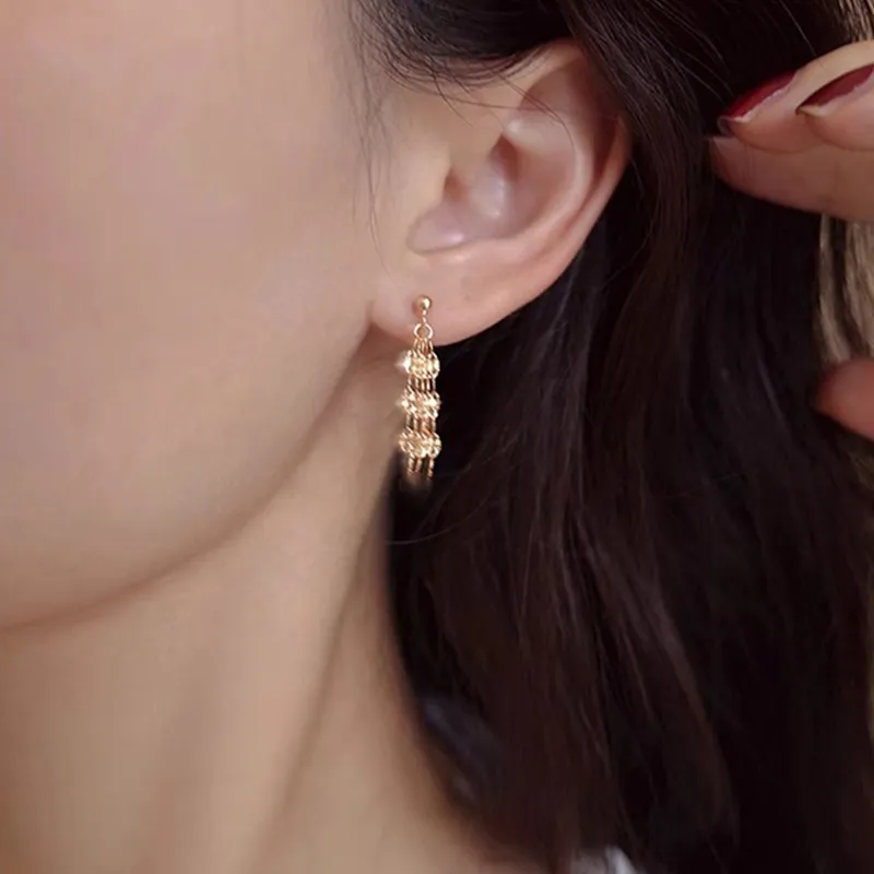ONEKISS Gold Plated Copper Earrings Women's-2