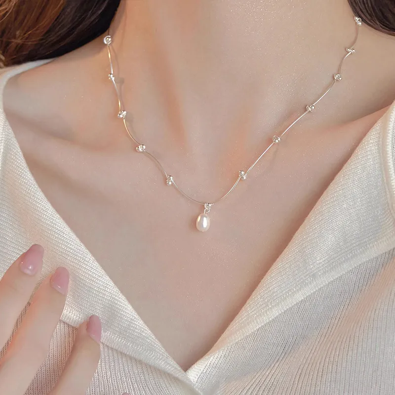 ONEKISS Gold Plated Copper Necklaces Women's-4