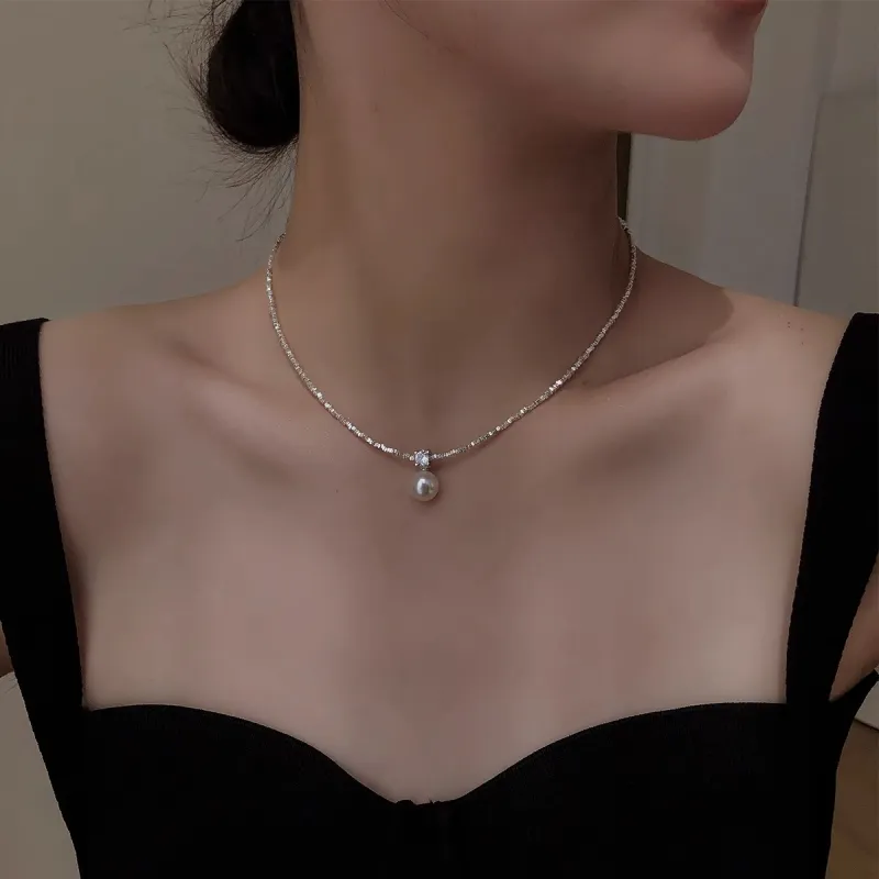 ONEKISS Gold Plated Copper Faux Pearl Necklaces Women's-2