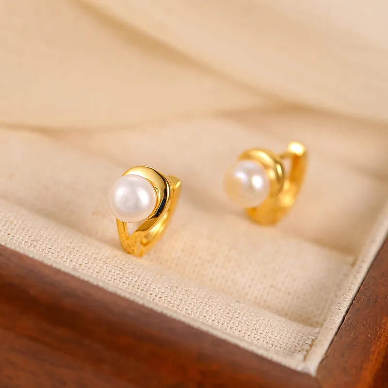 ONEKISS Gold Plated Copper Earrings Women's-6