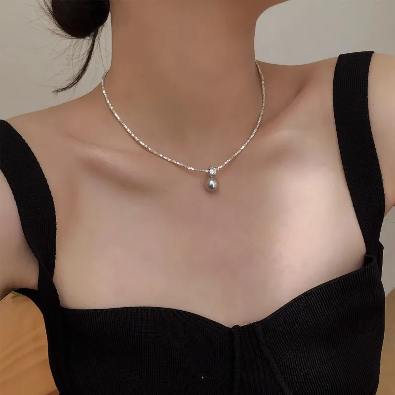 ONEKISS Gold Plated Copper Faux Pearl Necklaces Women's-4