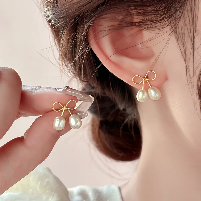 ONEKISS Gold-Plated Copper Earrings Women's-1