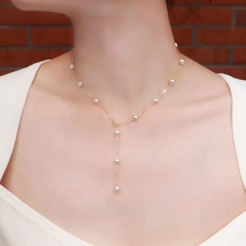 ONEKISS Gold Plated Copper Necklaces Women's-2