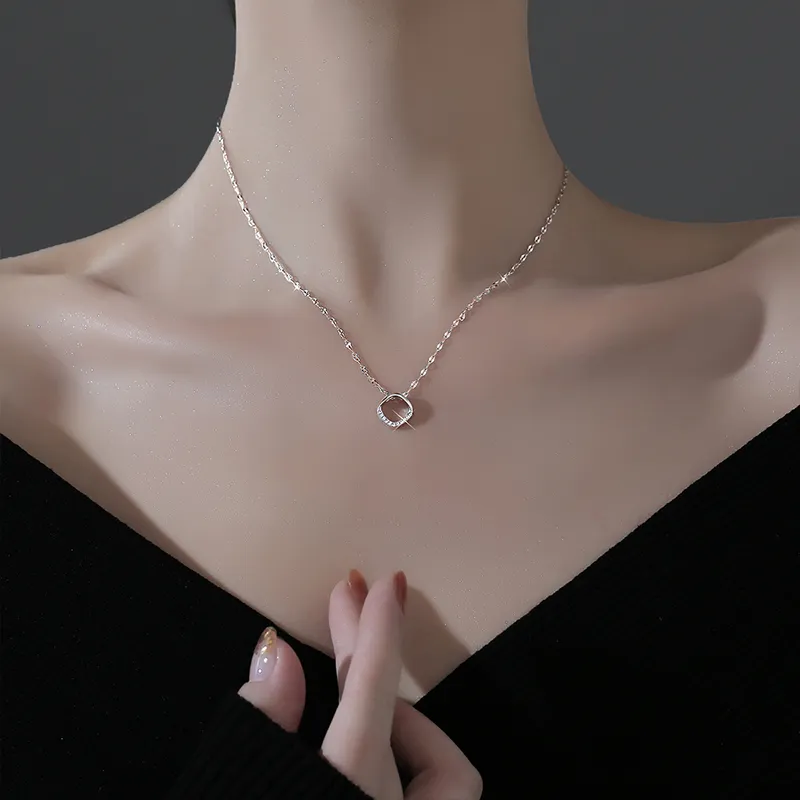 ONEKISS Gold Plated Copper Necklaces Women's-5