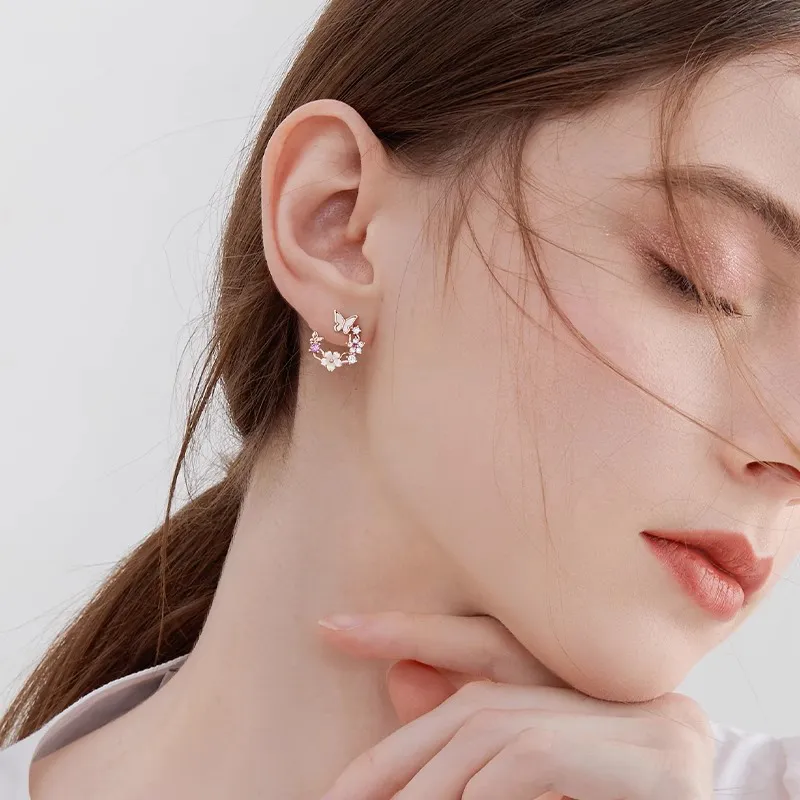 ONEKISS Gold Plated Copper Earrings Women's-3