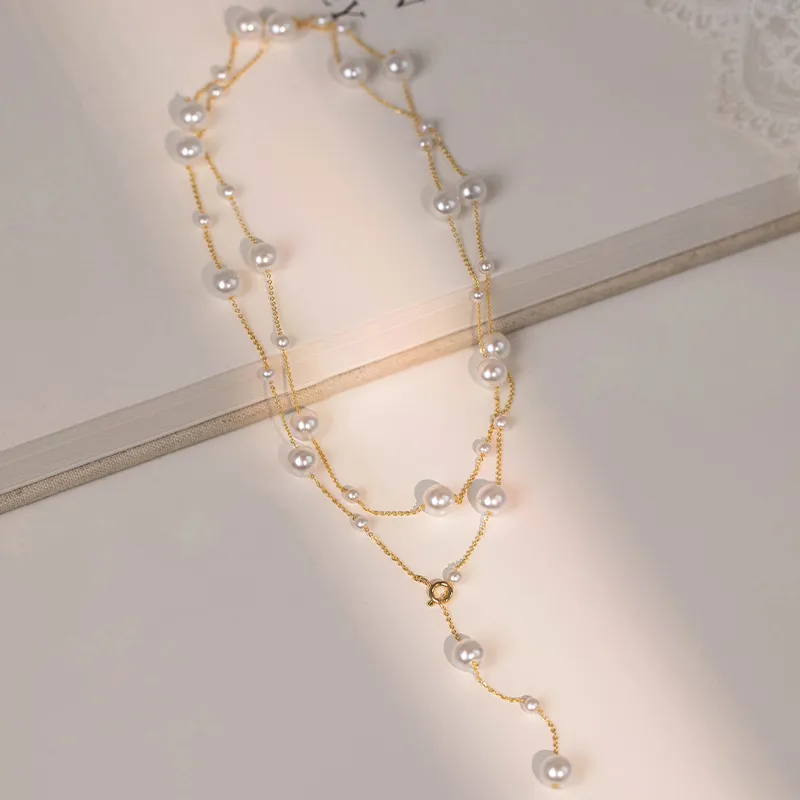 ONEKISS Gold Plated Copper Necklaces Women's-3
