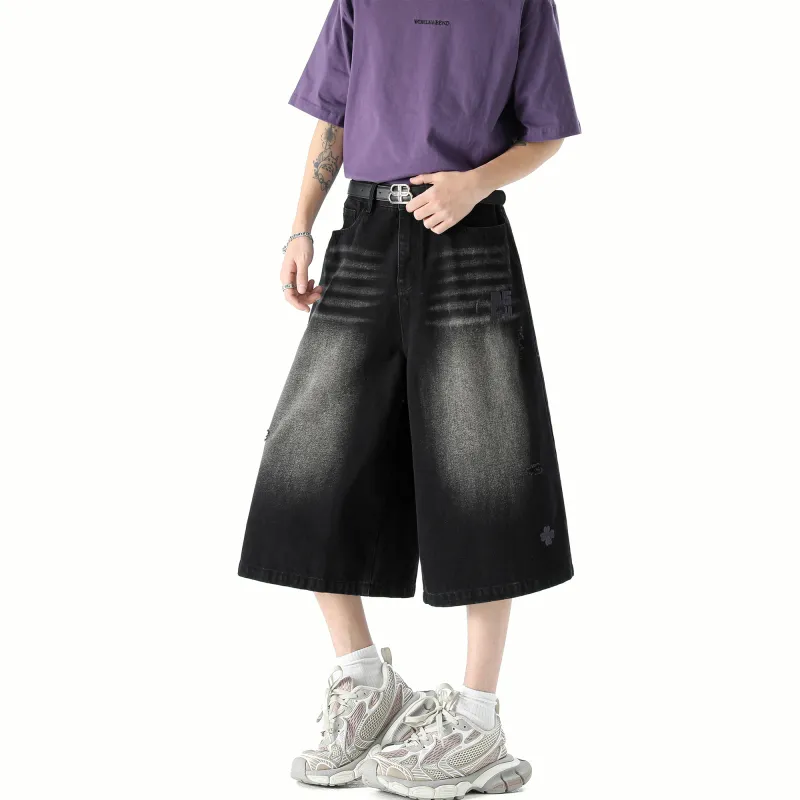 SCRM Denim Shorts Unisex-2