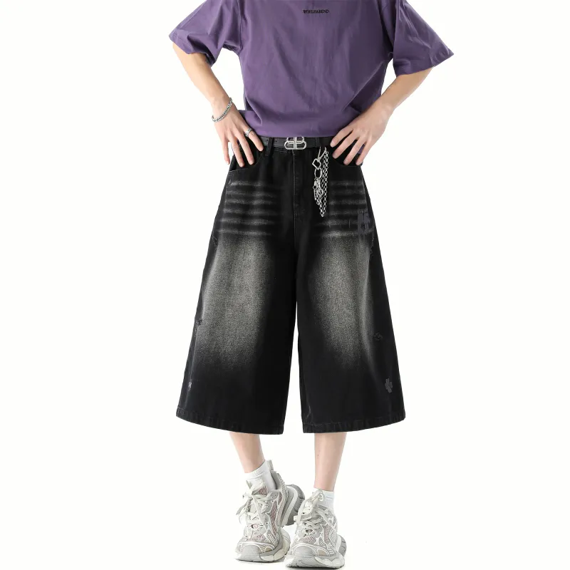 SCRM Denim Shorts Unisex-6