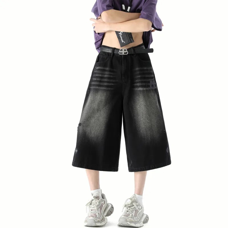 SCRM Denim Shorts Unisex-5