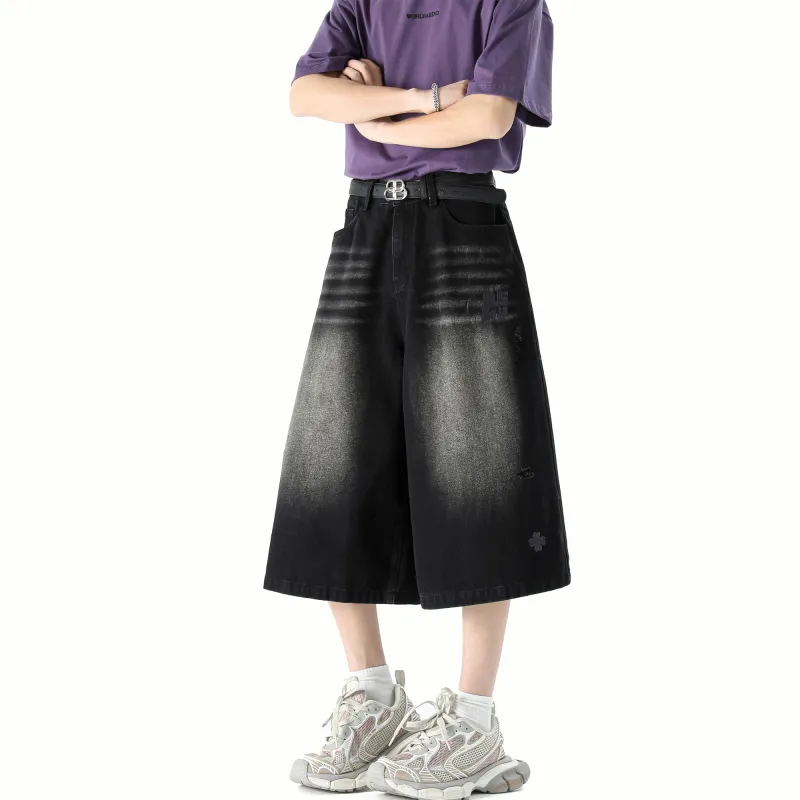 SCRM Denim Shorts Unisex-4