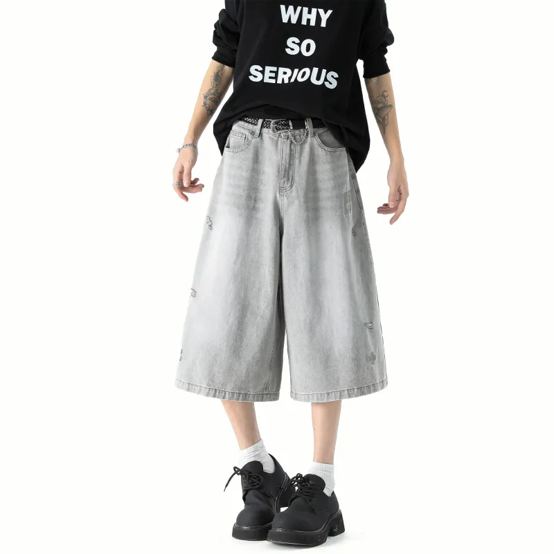 SCRM Denim Shorts Unisex-19