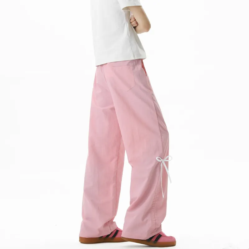 SCRM Casual Pants Unisex Pink-2