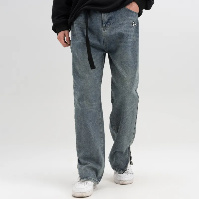 SCRM Jeans Unisex Washed Blue-2