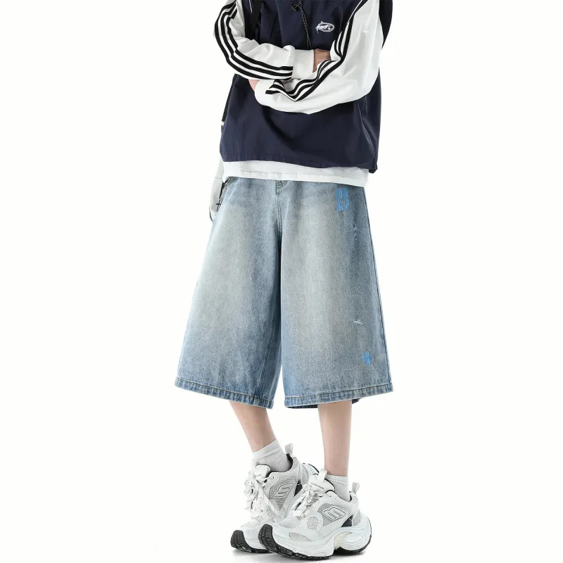 SCRM Denim Shorts Unisex-12