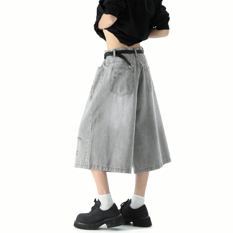 SCRM Denim Shorts Unisex-16