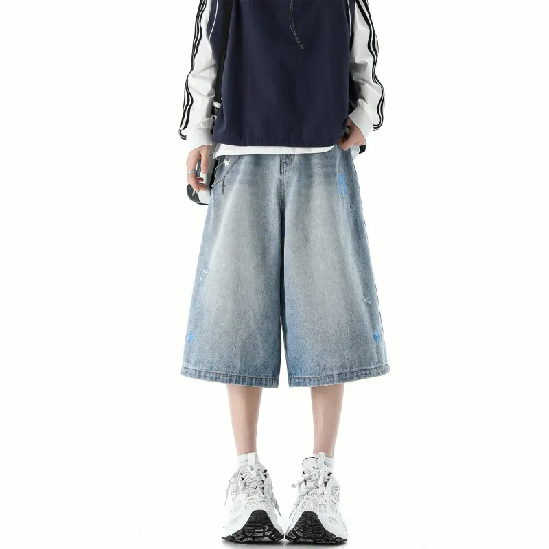 SCRM Denim Shorts Unisex-9