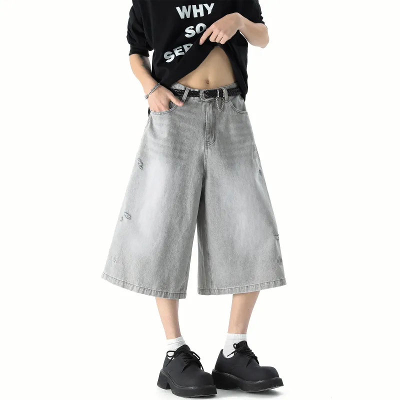 SCRM Denim Shorts Unisex-18
