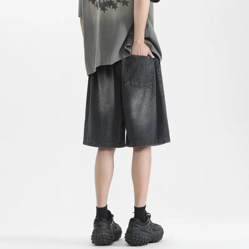 SCRM Denim Shorts Unisex-4