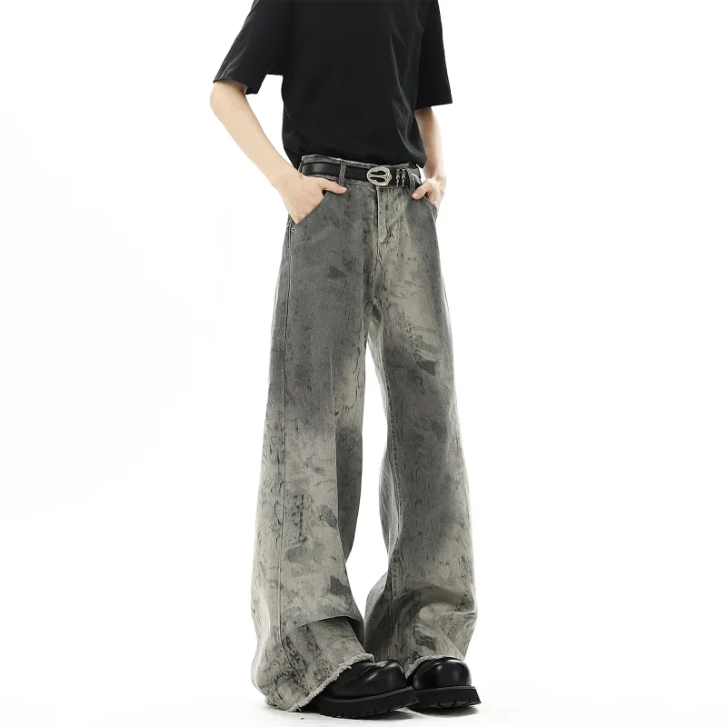 SCRM Jeans Unisex Snakeskin Print White-2